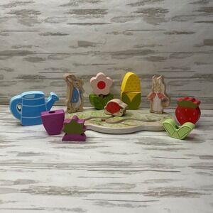 The World of Peter Rabbit Wooden Stacking Toy Garden Scene